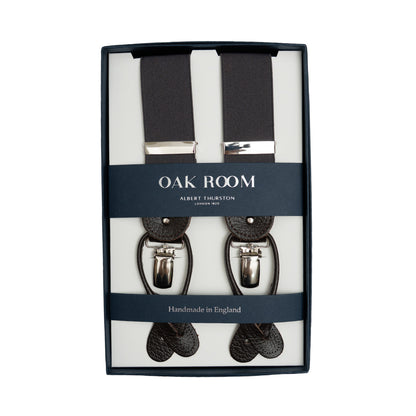 Albert Thurston | Plain Dark Grey Braces