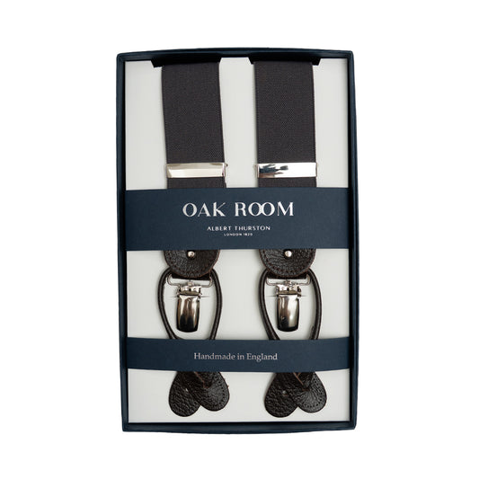 Albert Thurston | Plain Dark Grey Braces