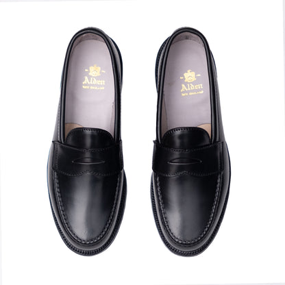 Alden | 987 LHS Penny Loafer Black Shell Cordovan
