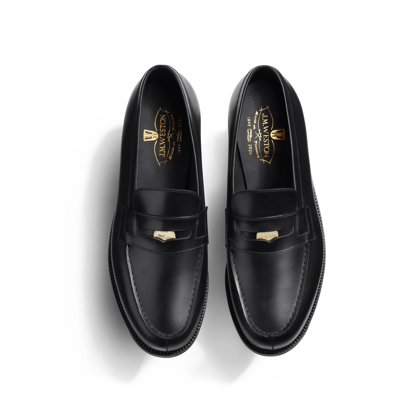 J.M.Weston | 180 Loafer Black Box Calf Anniversary Edition