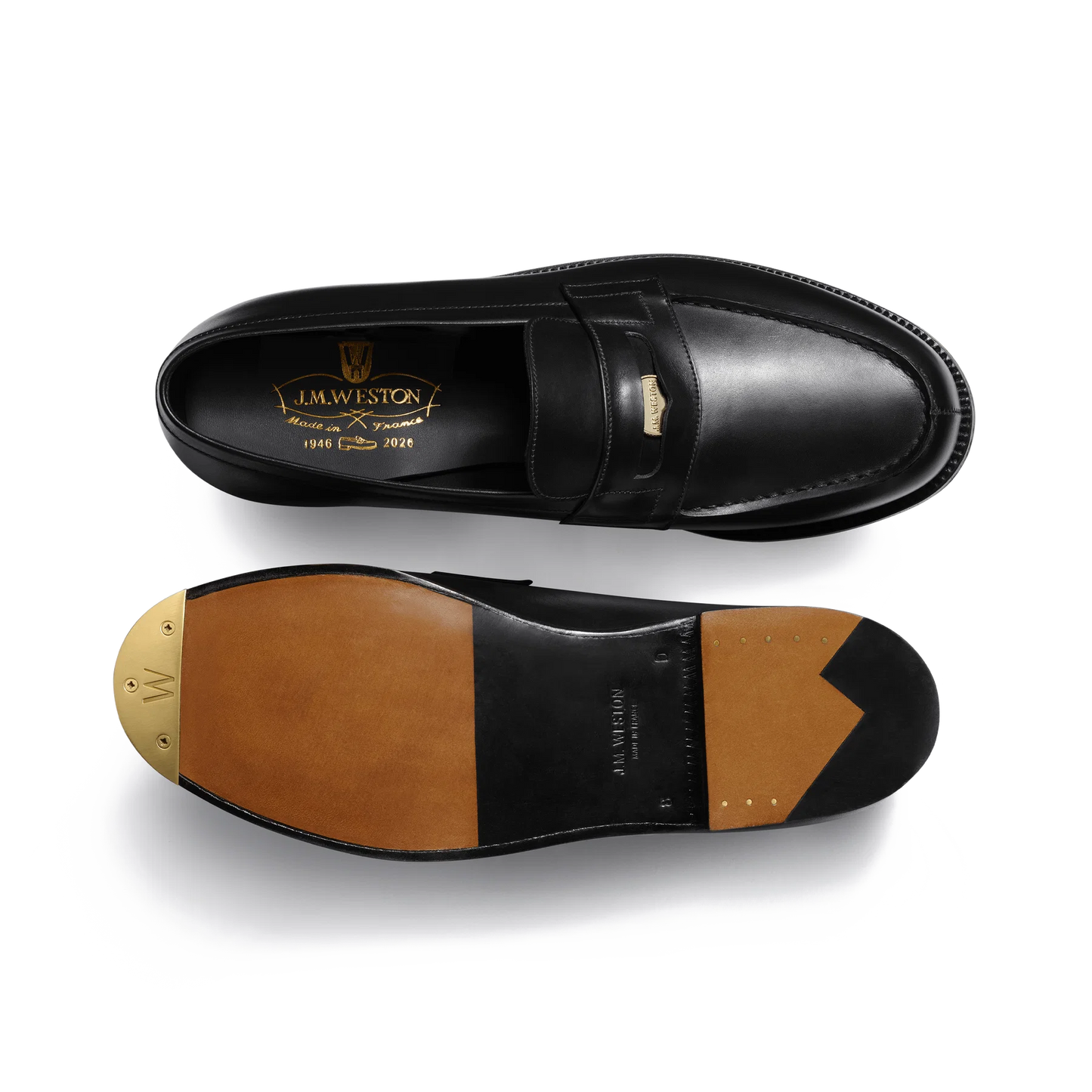 J.M.Weston | 180 Loafer Black Box Calf Anniversary Edition