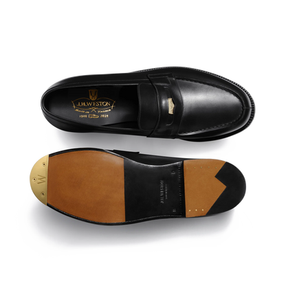J.M.Weston | 180 Loafer Black Box Calf Anniversary Edition