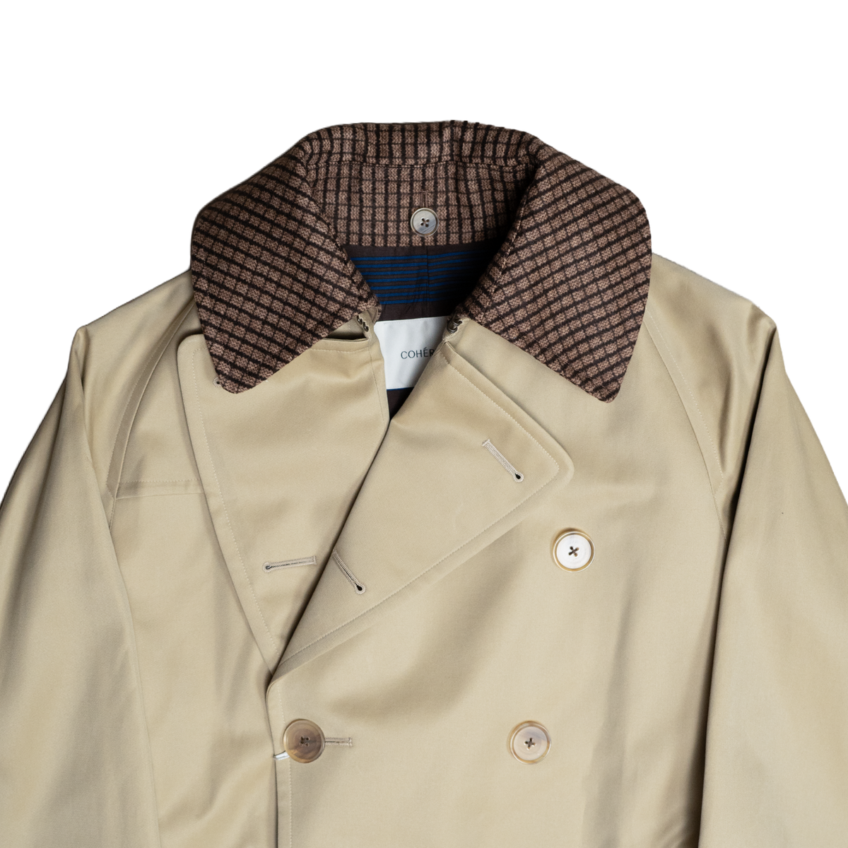 Coherence | AL II Gabardine Trench Coat Beige