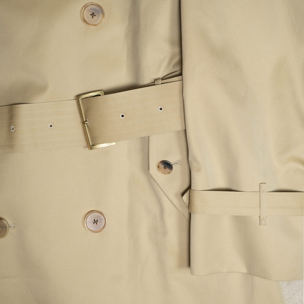 Coherence | AL II Gabardine Trench Coat Beige
