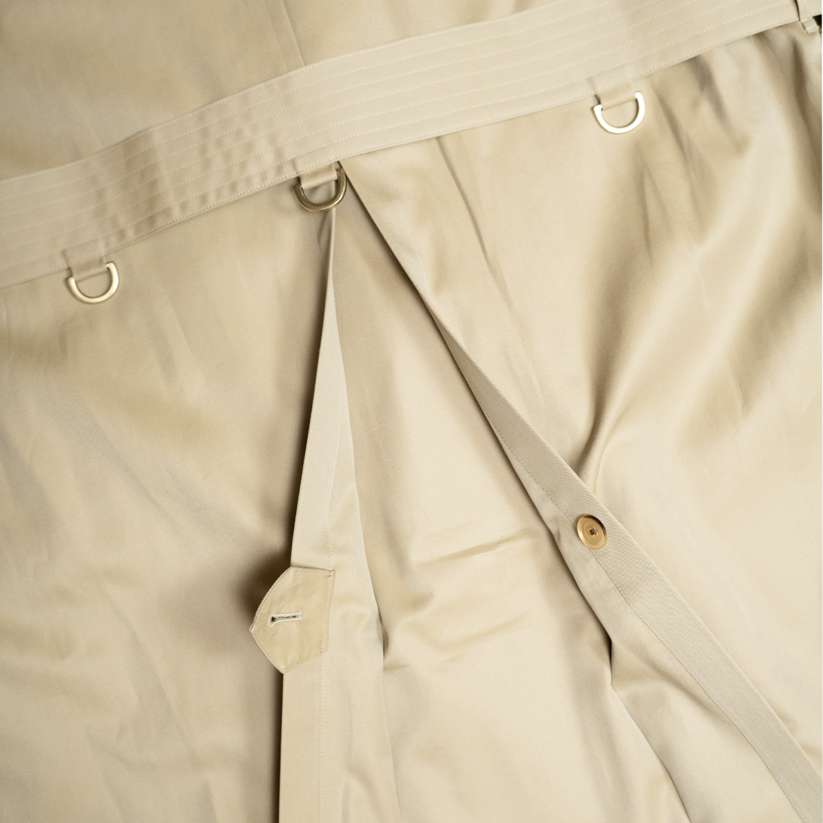 Coherence | AL II Gabardine Trench Coat Beige