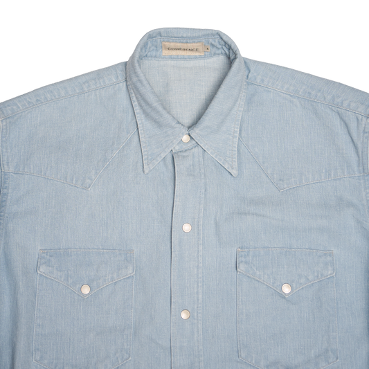 Coherence | Abiquiu Western Shirt Logger Selvedge Denim Indigo