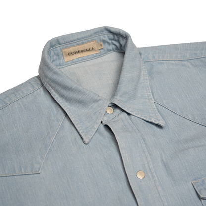 Coherence | Abiquiu Western Shirt Logger Selvedge Denim Indigo