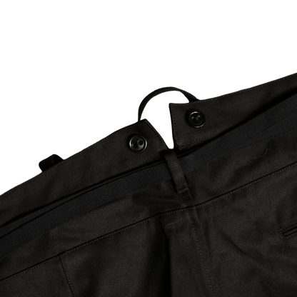 Coherence | Alain Selvedge Yacht Canvas Trousers Black