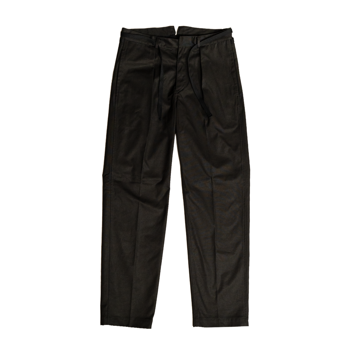 Coherence | Alain Selvedge Yacht Canvas Trousers Black