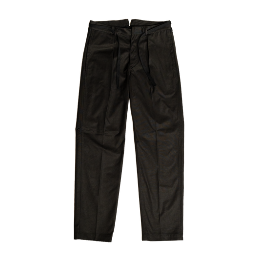 Coherence | Alain Selvedge Yacht Canvas Trousers Black