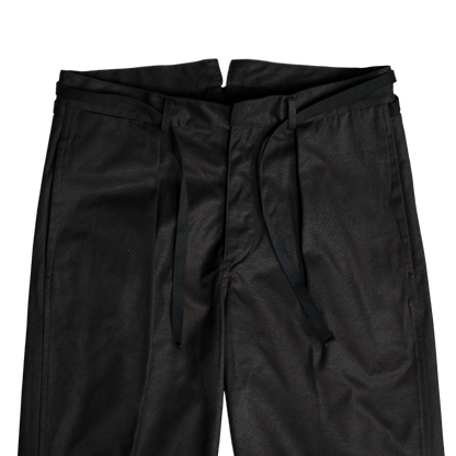 Coherence | Alain Selvedge Yacht Canvas Trousers Black