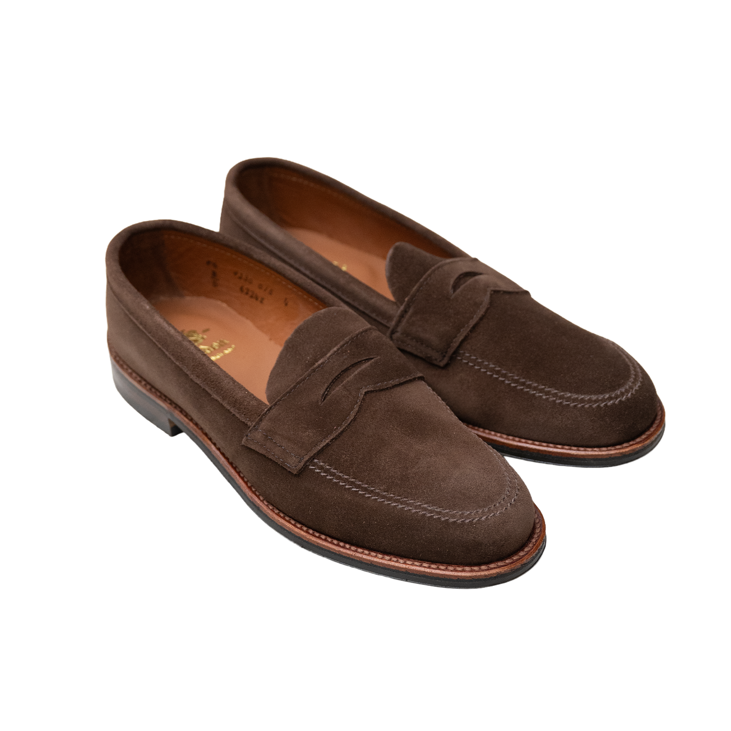 Alden | 6224L Unlined Penny Loafer Dark Brown Suede