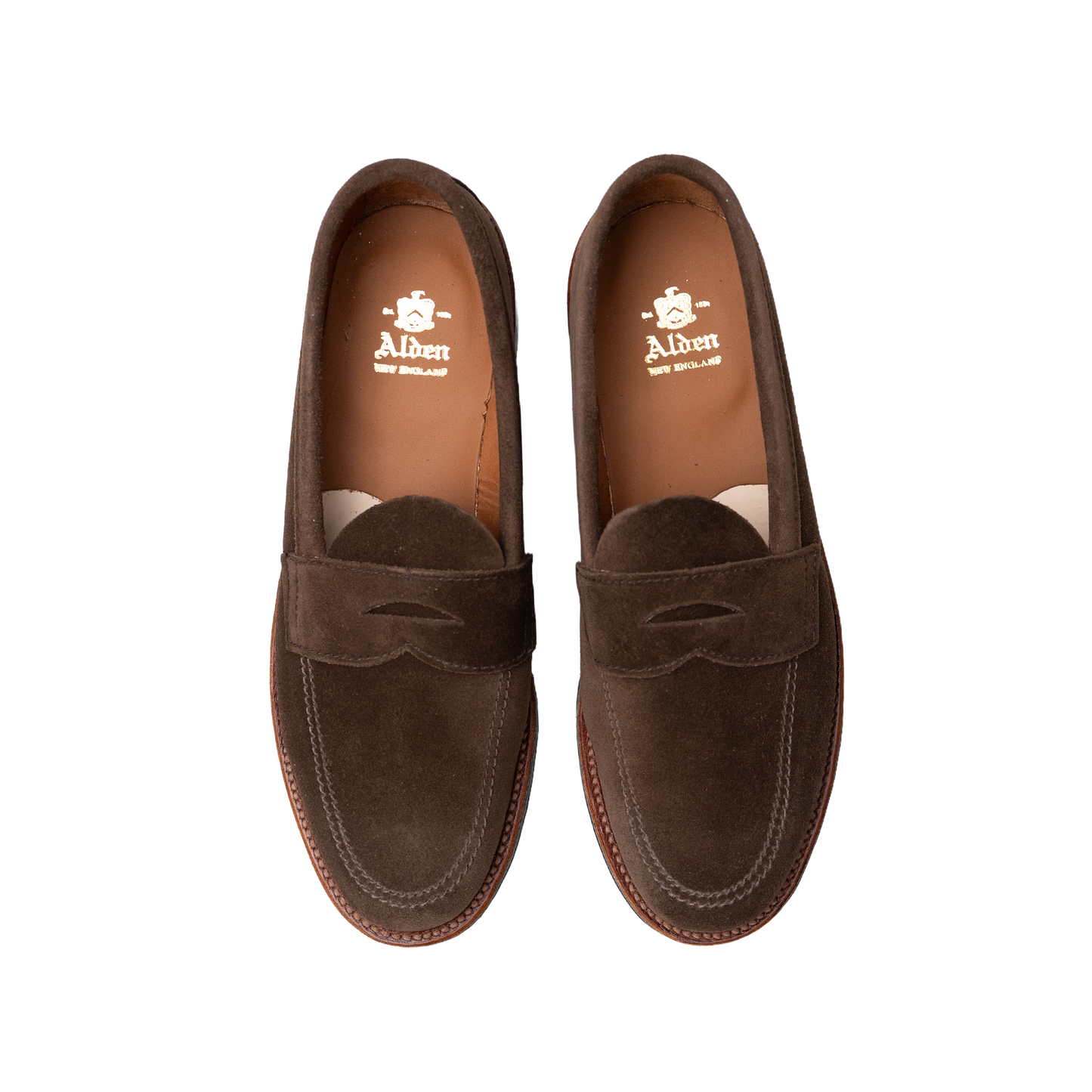 Alden | 6224L Unlined Penny Loafer Dark Brown Suede