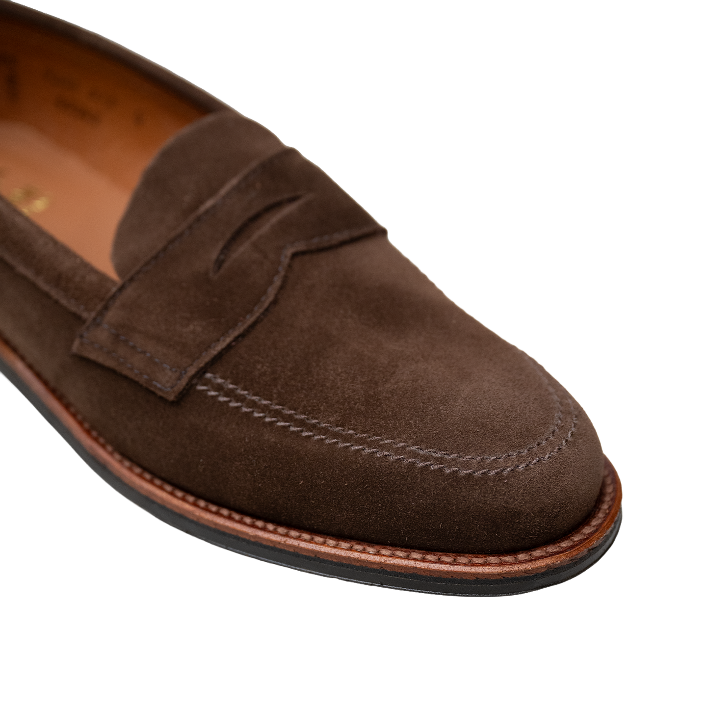 Alden | 6224L Unlined Penny Loafer Dark Brown Suede