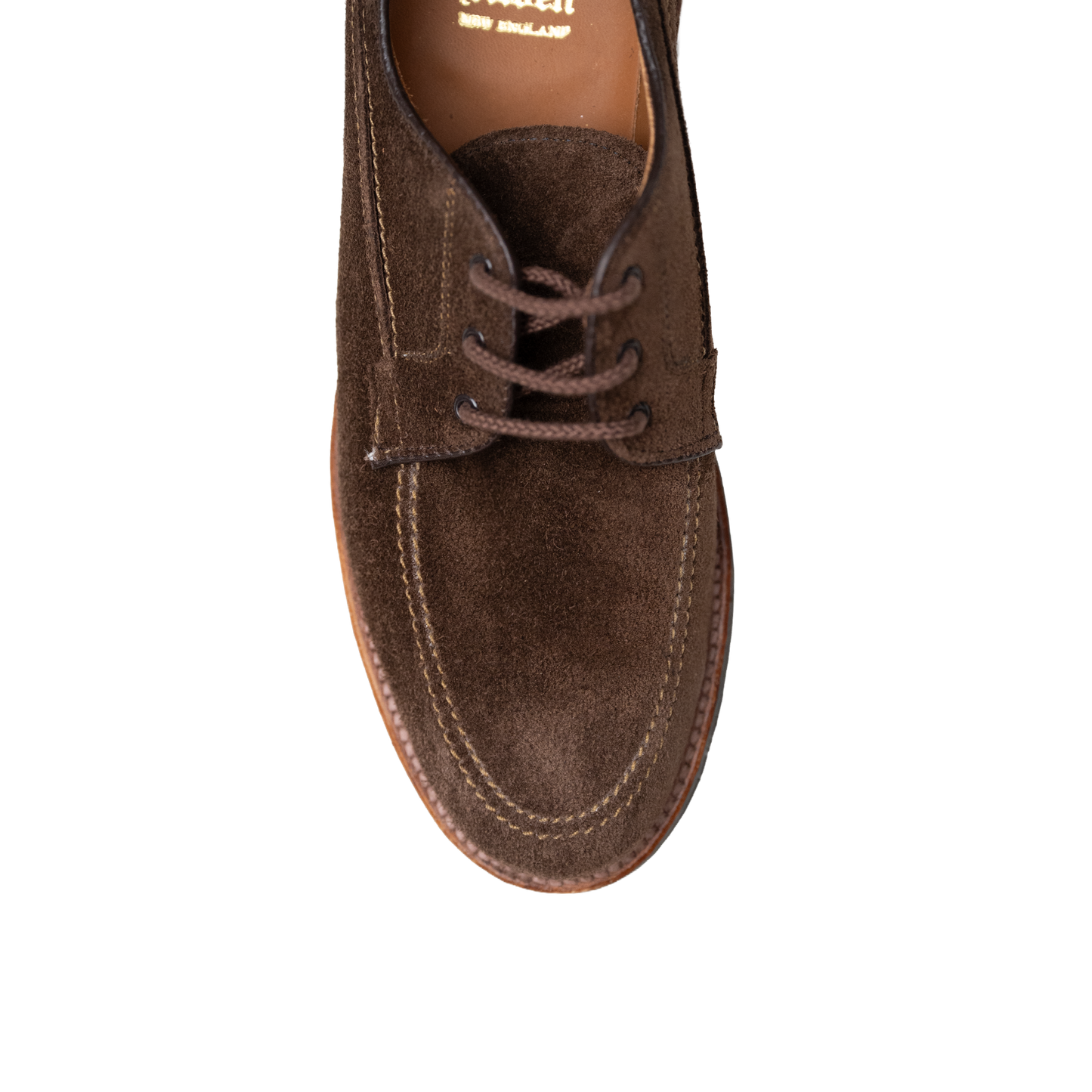 Alden | 731L Unlined Mocc Toe Blucher Dark Brown Suede