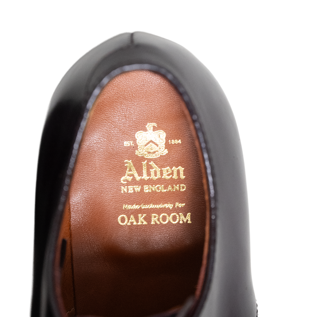 Alden | D6616 OAK ROOM Limited V-tip Blucher Color 8 Cordovan 
