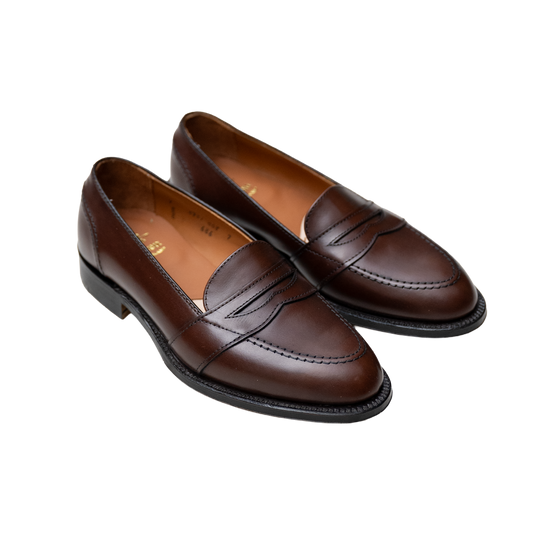 Alden | 686 Full Strap Penny Loafer Dark Brown Calf