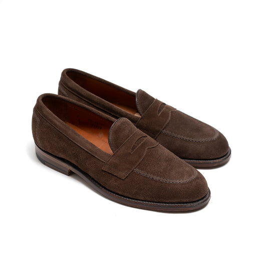 Alden | 9697F Flex Penny Loafer in Brown Suede