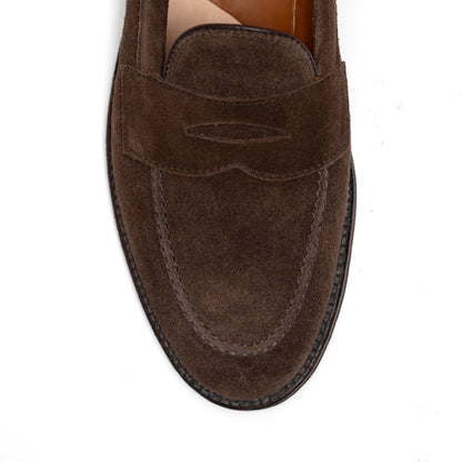 Alden | 9697F Flex Penny Loafer in Brown Suede