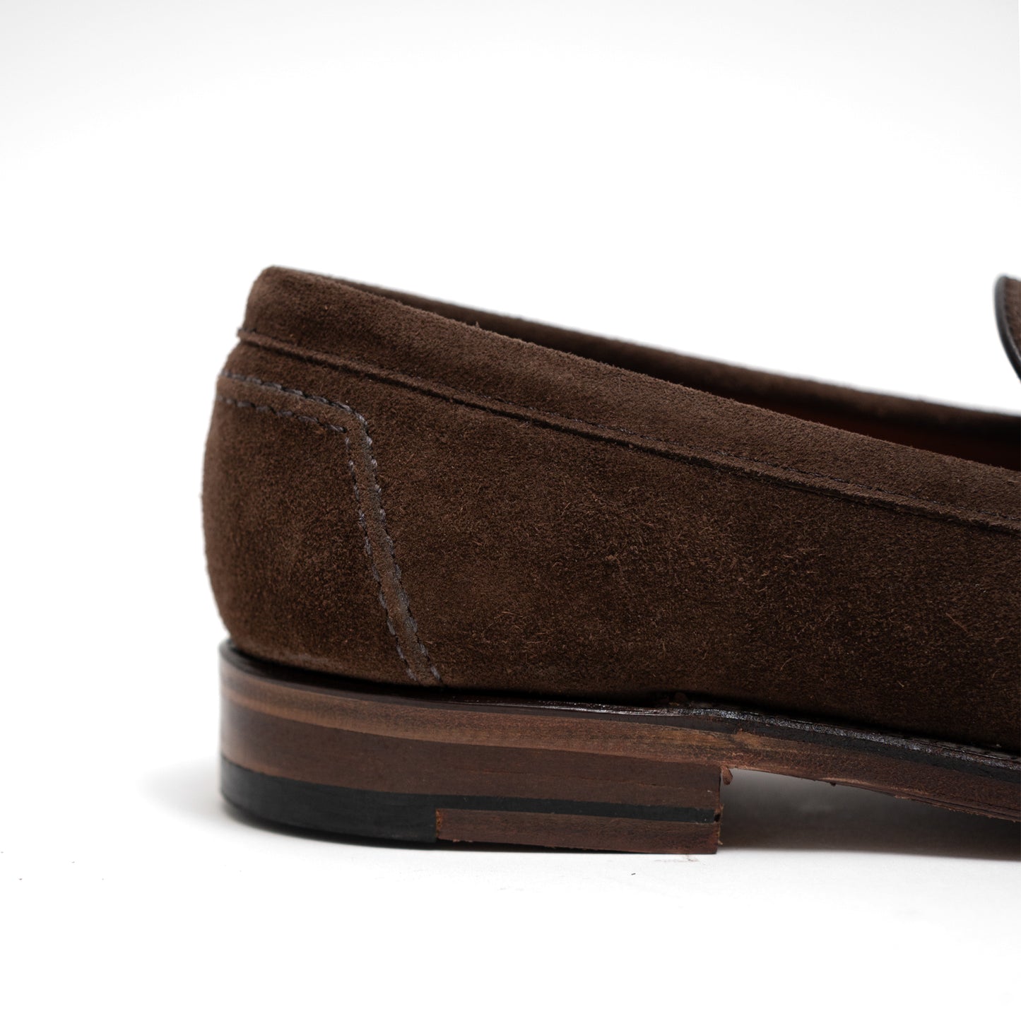 Alden | 9697F Flex Penny Loafer in Brown Suede