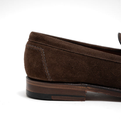 Alden | 9697F Flex Penny Loafer in Brown Suede