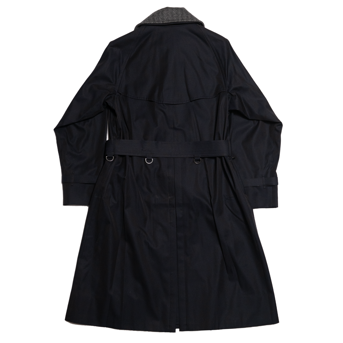 Coherence | AL II Gabardine Trench Coat Dark Blue