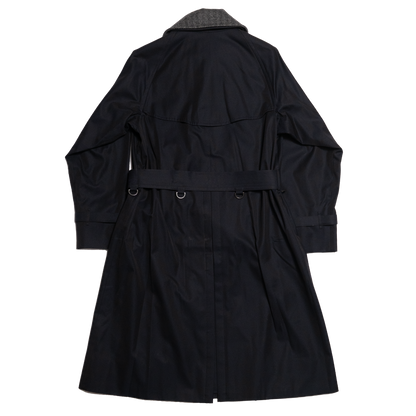 Coherence | AL II Gabardine Trench Coat Dark Blue