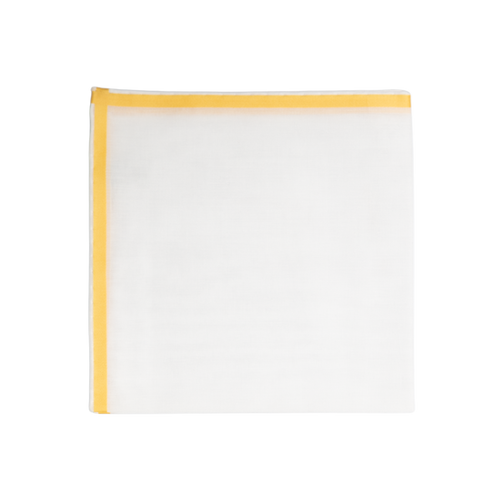 Simonnot Godard | Amalfi Yellow Pocket Square