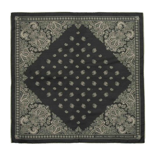 Serà Fine Silk | Amore Fai Presto - Green Cotton & Silk Bandana