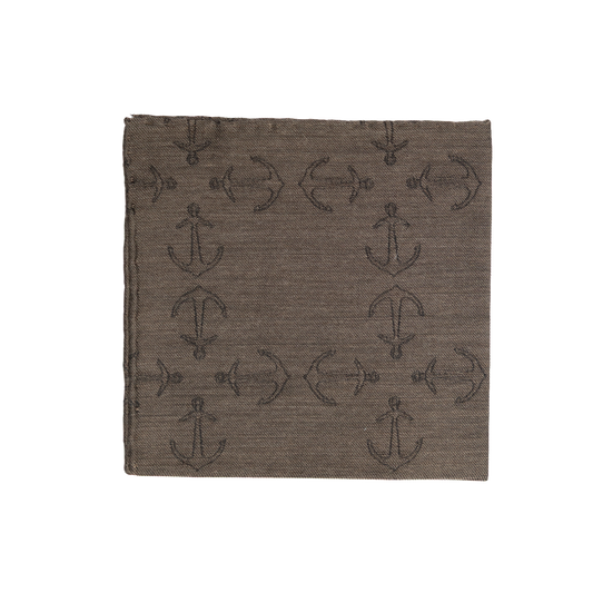 Simonnot Godard | Ancre Marron Pocket Square