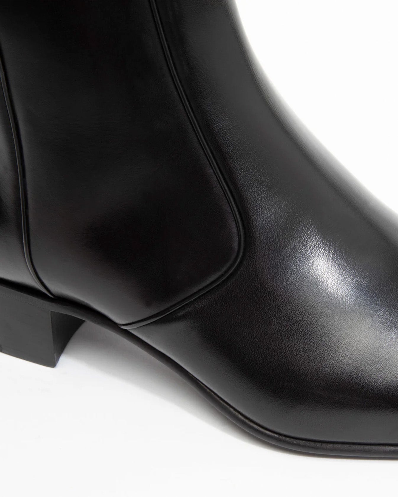 Husbands Paris | Zip Boots In Black Box Calf