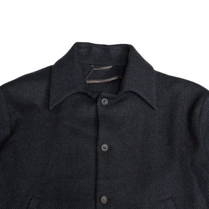 Harry Mundy | Blouson Jacket Donegal Tweed Navy