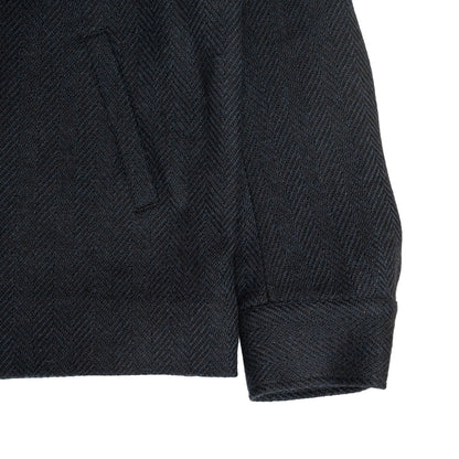 Harry Mundy | Blouson Jacket Donegal Tweed Navy