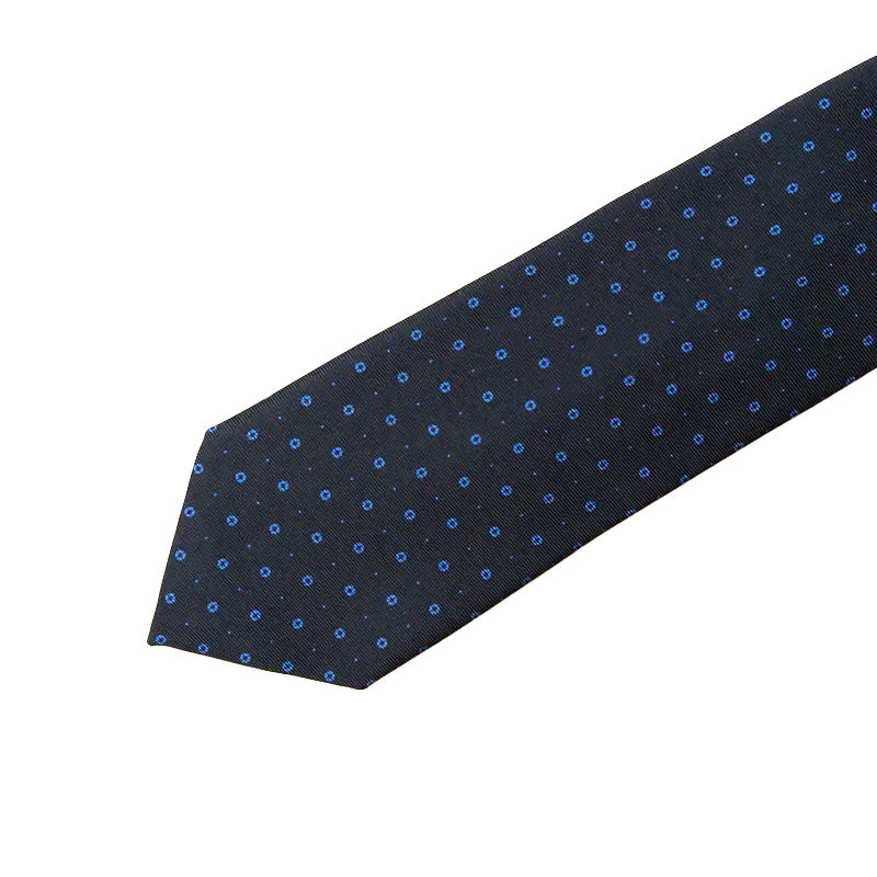 Holliday & Brown | Blue Tiny Floral Tie Navy CAR02 1