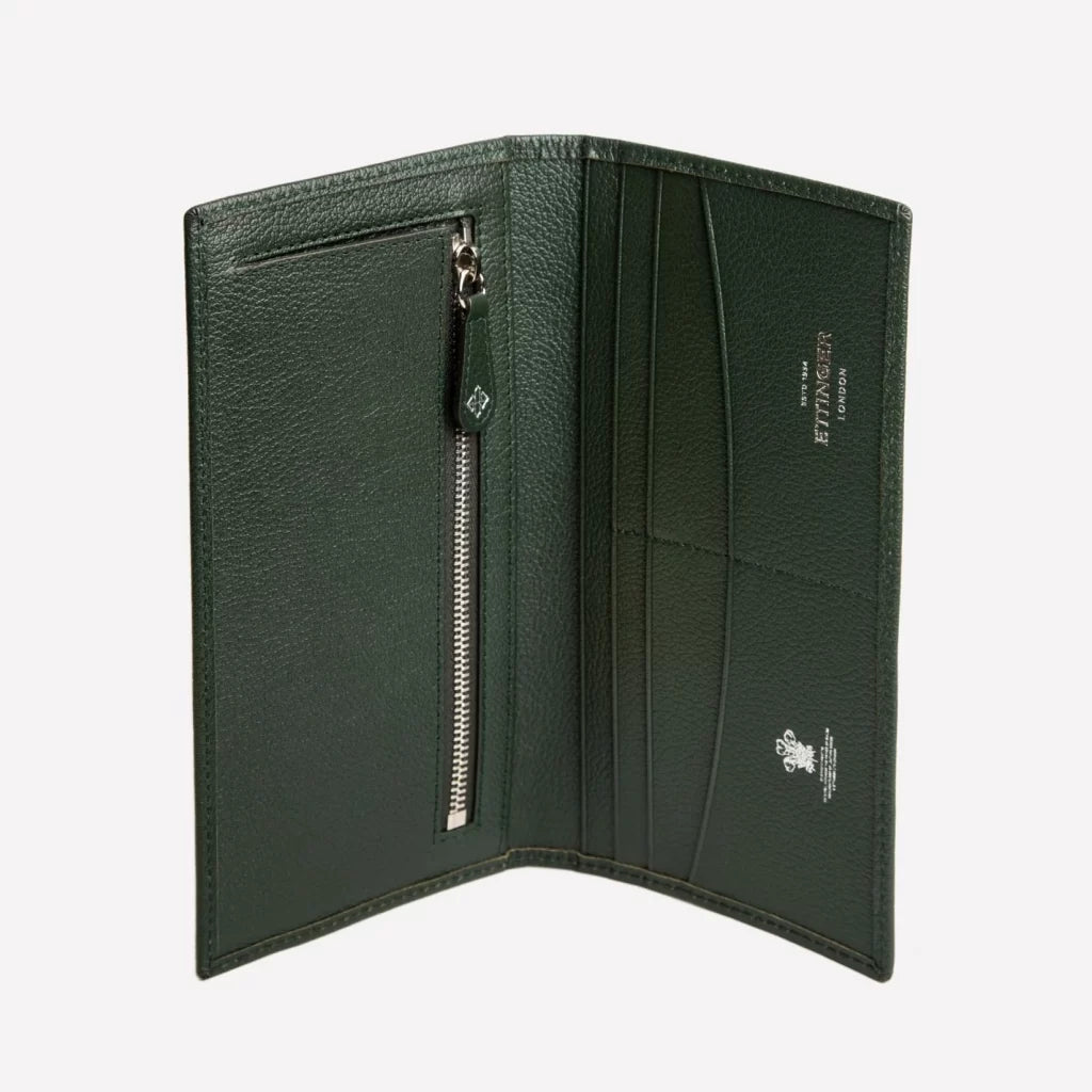 Ettinger | Capra Long Wallet W/Zip Pocket Forest Green