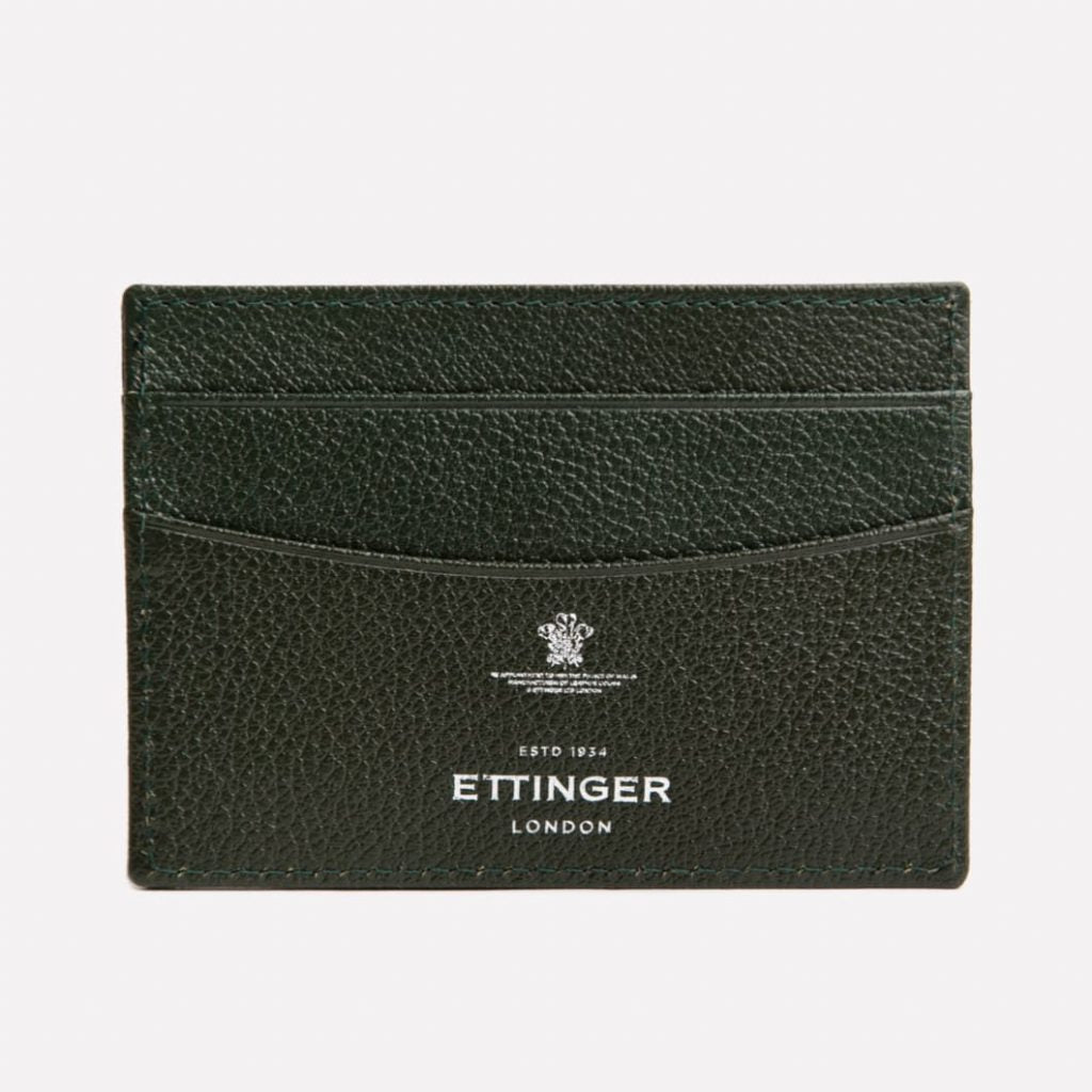 Ettinger | Capra Flat Credit Card Case Forest Green