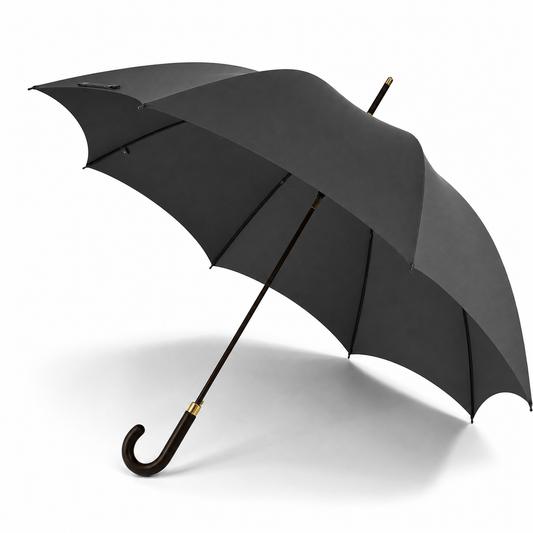 Fox Umbrella | Dark Brown Matt Maple Dark Grey