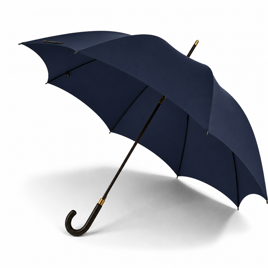 Fox Umbrella | Dark Brown Matt Maple Navy