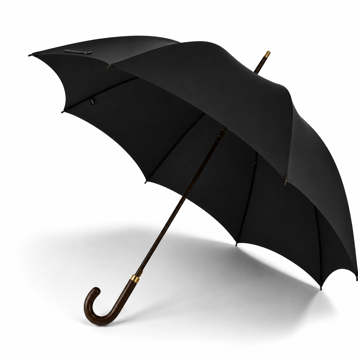 Fox Umbrella | Dark Brown Matt Maple Black