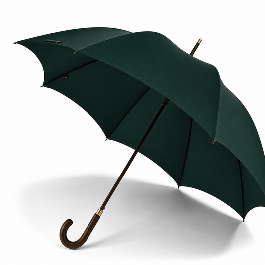 Fox Umbrella | Dark Brown Matt Maple Dark Green