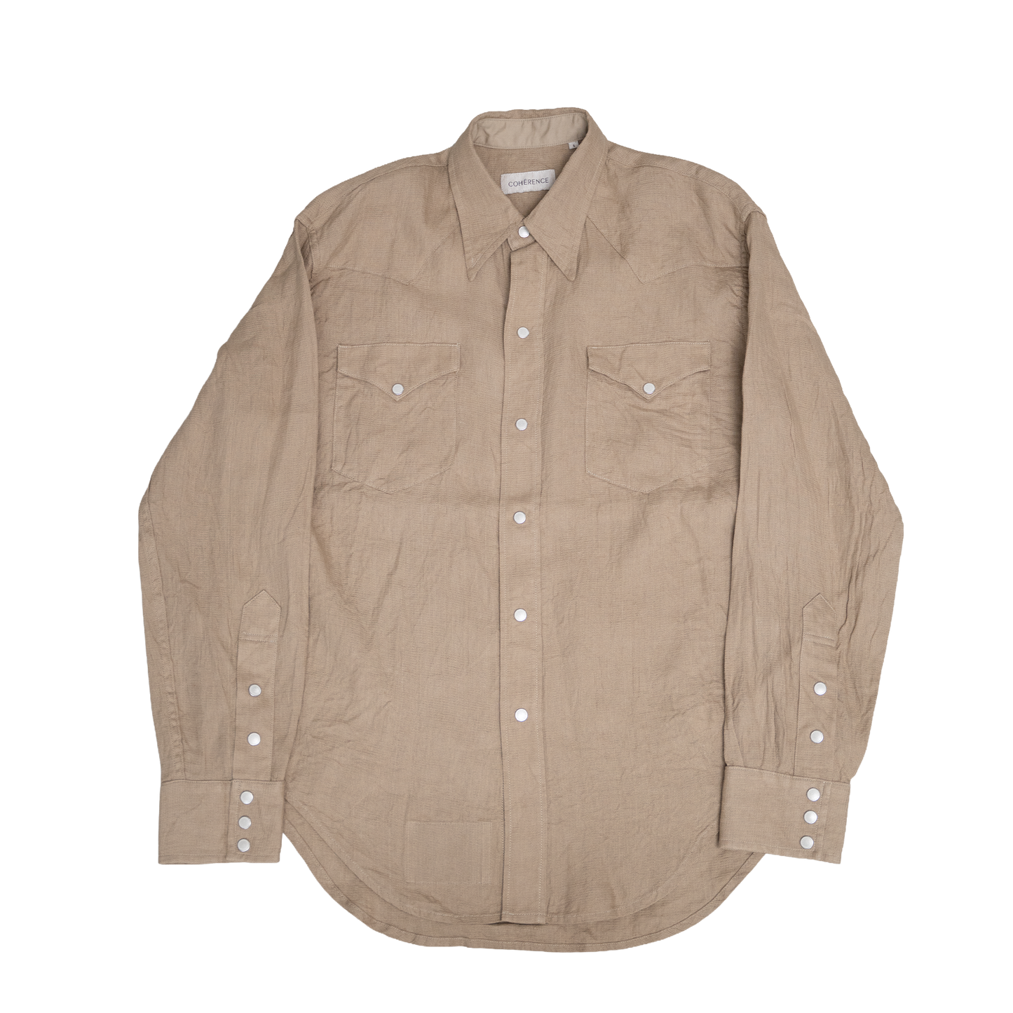 Coherence |  Abiquiu Western Shirt Aerocloth Linen Beige
