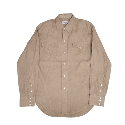 Coherence |  Abiquiu Western Shirt Aerocloth Linen Beige