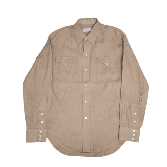 Coherence |  Abiquiu Western Shirt Aerocloth Linen Beige