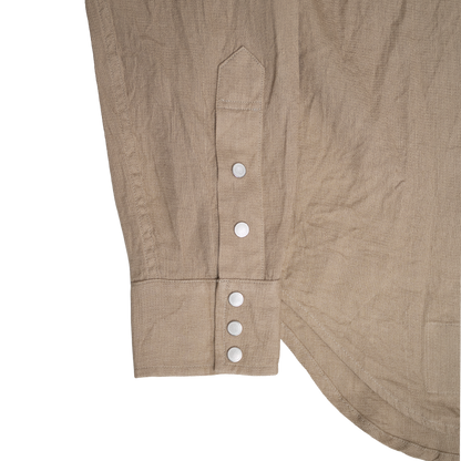 Coherence |  Abiquiu Western Shirt Aerocloth Linen Beige