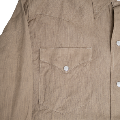 Coherence |  Abiquiu Western Shirt Aerocloth Linen Beige