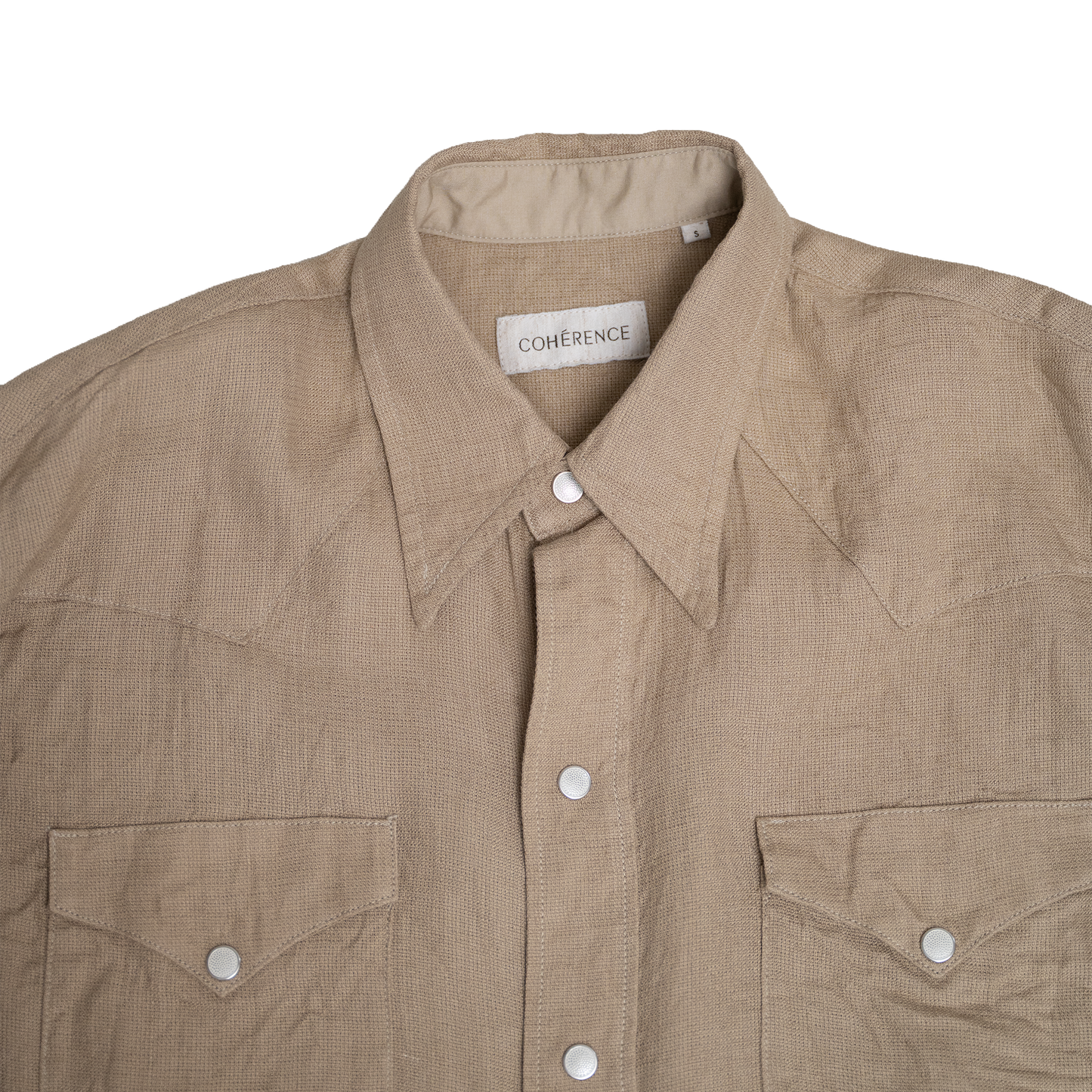 Coherence |  Abiquiu Western Shirt Aerocloth Linen Beige