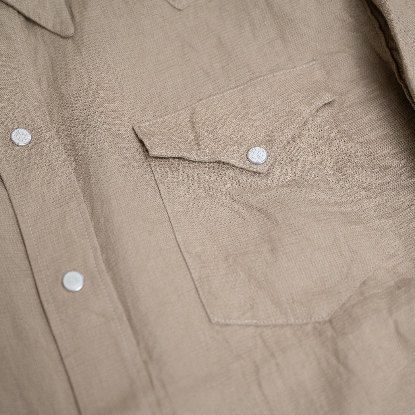 Coherence |  Abiquiu Western Shirt Aerocloth Linen Beige
