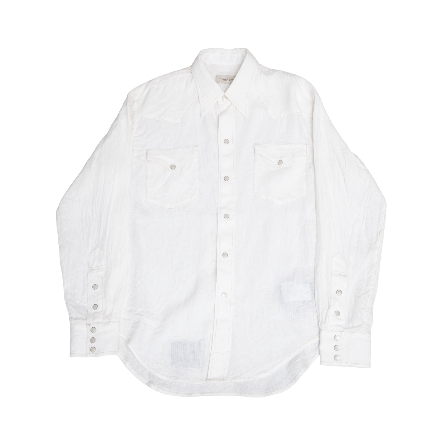 Coherence |  Abiquiu Western Shirt Aerocloth Linen Ivory
