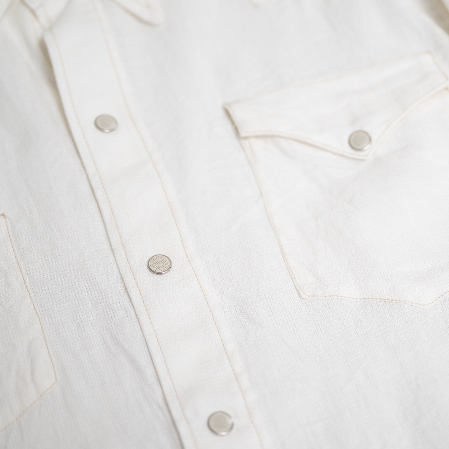 Coherence |  Abiquiu Western Shirt Aerocloth Linen Ivory