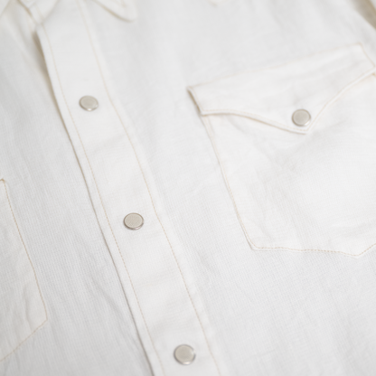 Coherence |  Abiquiu Western Shirt Aerocloth Linen Ivory
